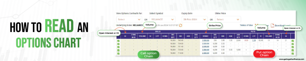 How to Read an Options Chart 