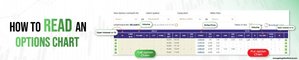 How to Read an Options Chart