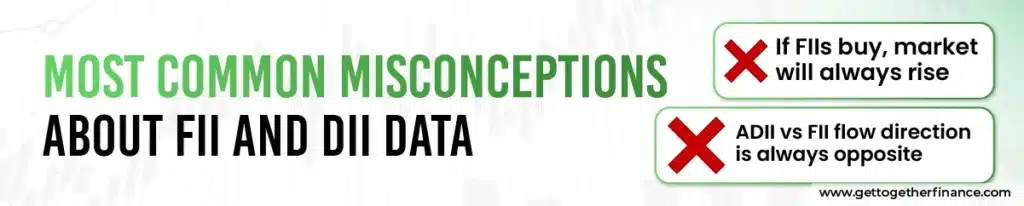 Most Common Misconceptions About FII and DII Data