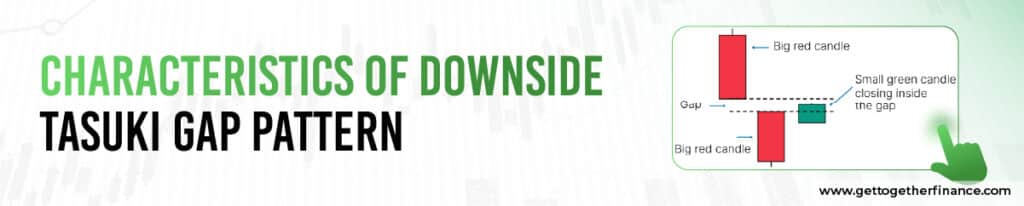 Characteristics of Downside Tasuki Gap Pattern