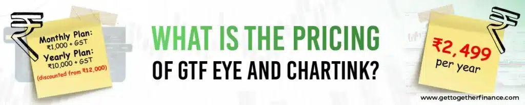 What is the Pricing of GTF Eye and Chartink?