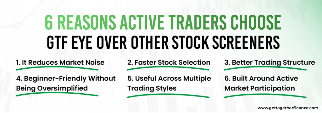 6 Reasons Active Traders Choose GTF EYE Over Other Stock Screeners