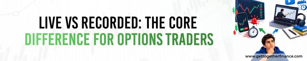 Live vs Recorded: The Core Difference for Options Traders